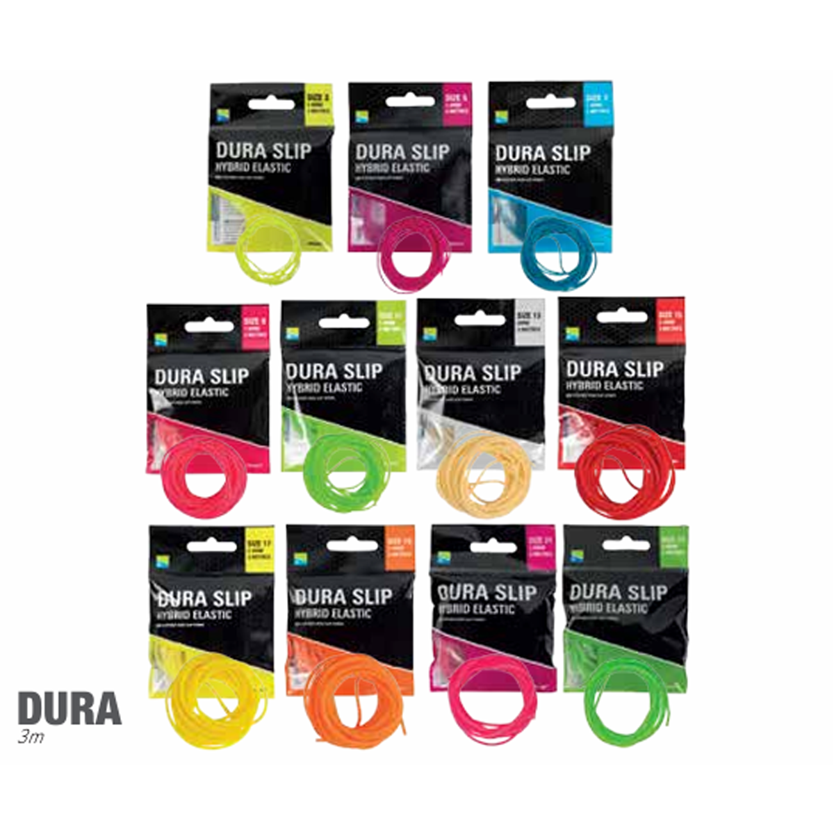 Preston Dura Slip Elastic Size 21