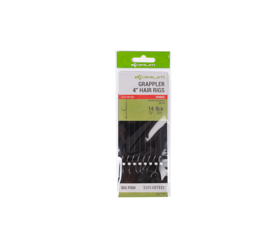 GRAPPLER HAIR RIGS - 4in SZ 8 BARBLESS