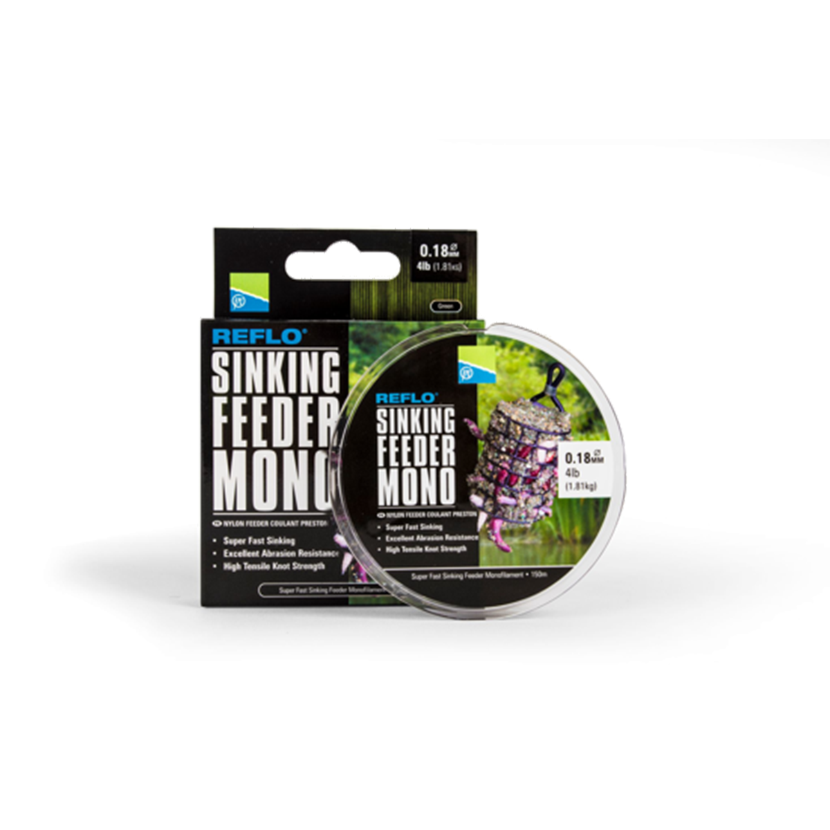 Preston 0.26MM REFLO SINK FEEDER MONO 150M 8lb