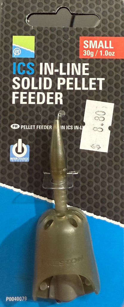 Preston Ics In-Line Solid Pellet Feeder - Small 30G