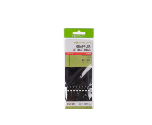 GRAPPLER HAIR RIGS - 4in SZ 8 BARBLESS